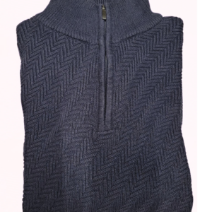 Men's Navy Half Zip Jumper