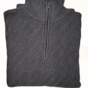 Men's Grey Half Zip Jumper