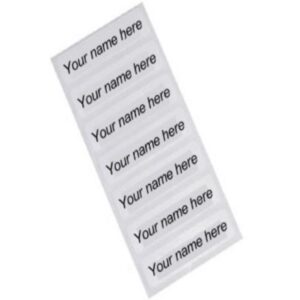 Iron-on name labels